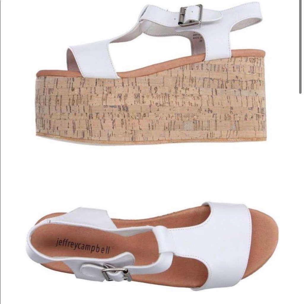 Jeffrey Campbell White Platform Heels - New